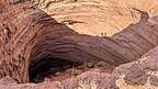Gypsum sinkhole with our shadows